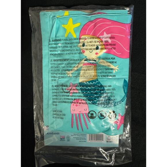 Bluescape Kids Inflatable Swim Armbands Mermaid, 2-Piece New in Bag - Picture 3 of 4